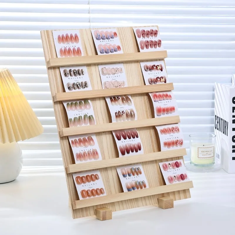 أقراط خشبية الإسورة عرض موقف 3/4/5 طبقات القرط قرط الاذن المرصع كرتون حامل مجوهرات الصلبة مكافحة القرط حامل مجوهرات