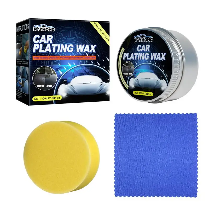 

Car Wax Crystal Plating Car Coating Wax Glossy Top Coat Car Coating Protection Crystal Plating Mirror Shine Protective Sealant