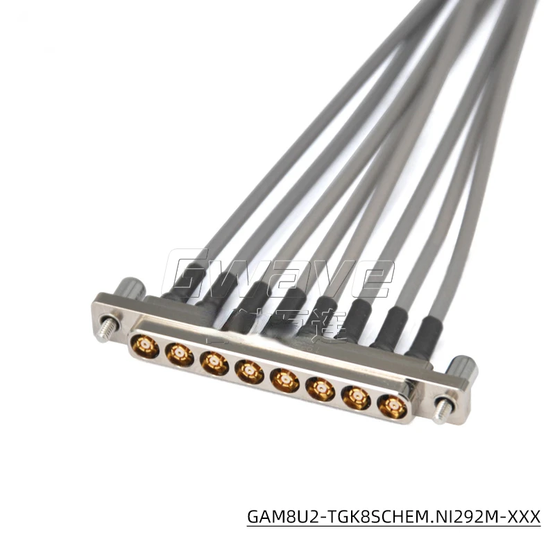 

8-channel Flexible Cable Assembly with 3506 Series Cable DC-40GHz 2.92 1.85 2.4