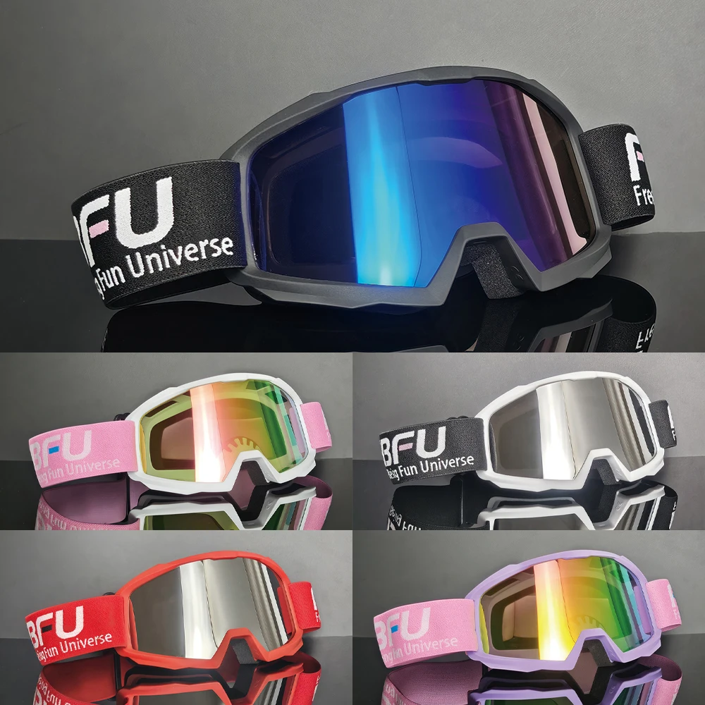 

FBFU ProfessionalATV BMX MTB Ski Goggles Protection Anti-Fog Ski Glasses For Men Women Quick-Change Lens Snowboard Goggles