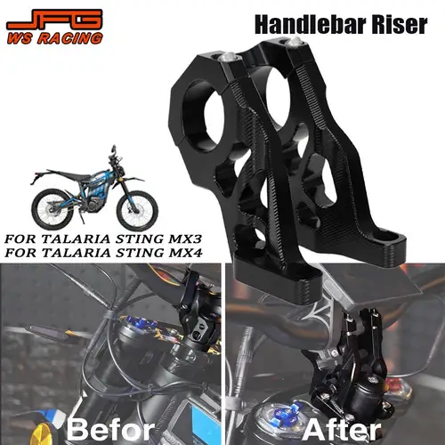 Para Talaria manillar elevador montaje CNC manillar soporte de aluminio para Talaria Sting MX3 MX4 MX5 bicicleta eléctrica motocicleta