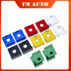 6 Colors Motorcycle Aluminum CNC Chain Adjuster Block 12mm/15mm Chain Axle Tensioner Adjuster