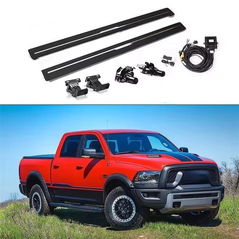 

Electric Side Step Running Board Automatic Deployable Board Power Foot Pedals Nerf bar for Ram 1500 Crew Cab Year 2019+