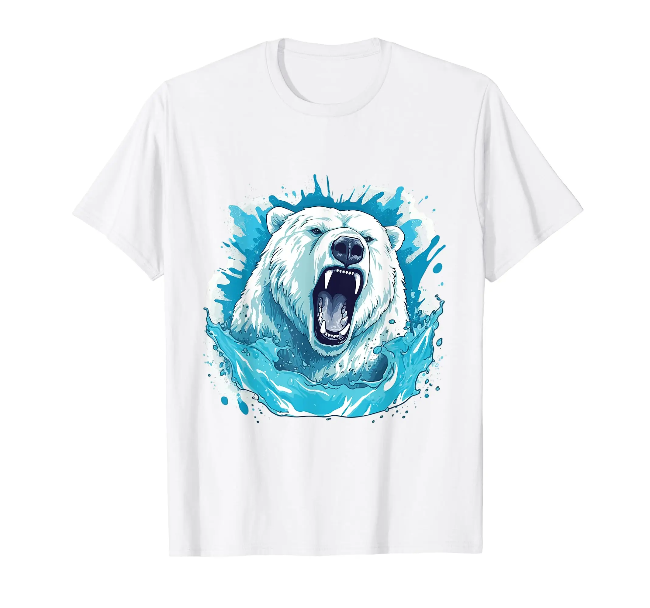 

Polar Roar Iceberg Blue Bear Art T-Shirt