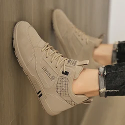 Men's Flat Sports Shoes Autumn 2024 New Outdoor Men's Vulcanized Shoes Casual Running Shoes Versatile Fashion Trend Work Boots