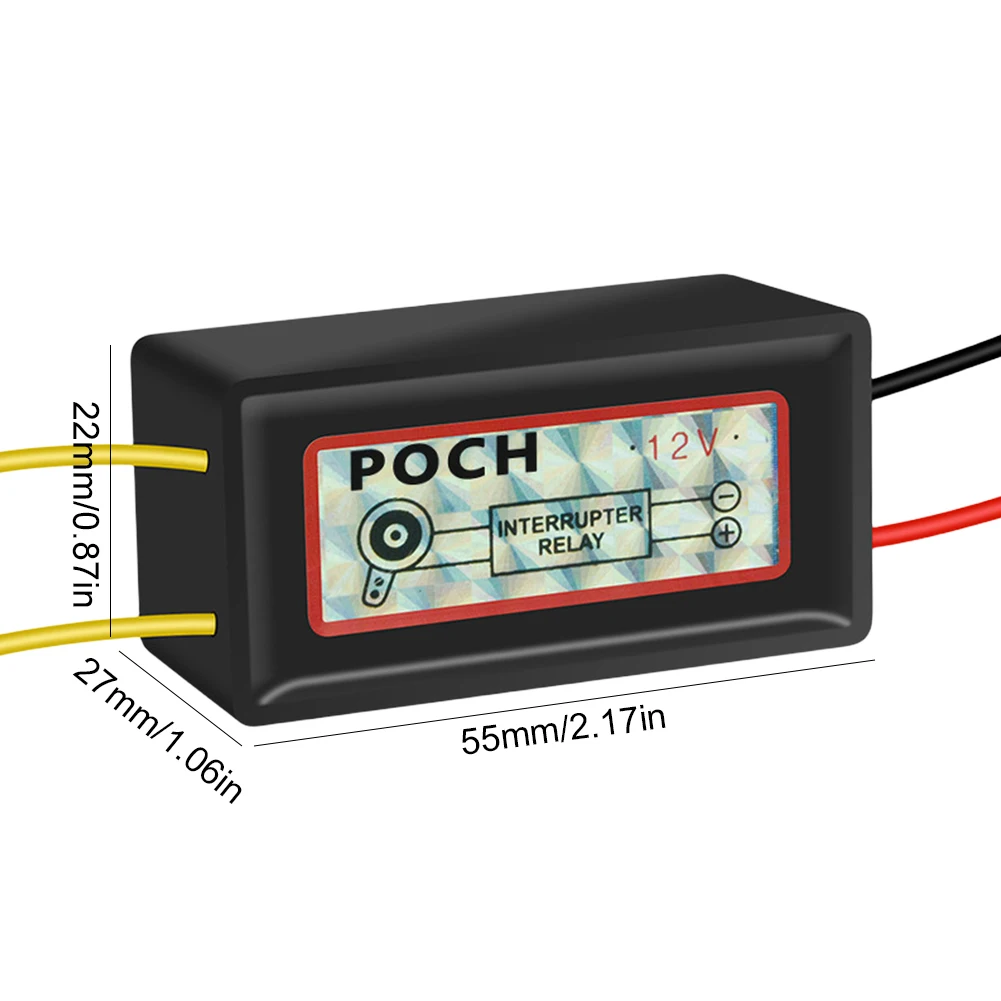 12V Horn Auto Speaker Signal Relay Controller Relay Motorcycle Horn Relay for Making Horn Sound Disconnect Breaker