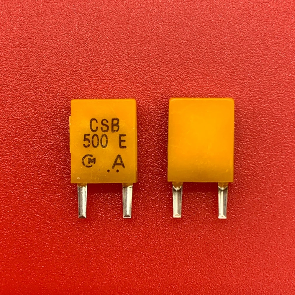 50PCS/ Murata ceramic crystal oscillator CSBLA500KEC8-BO CSB500E 500KHZ 500K in-line resonance two feet