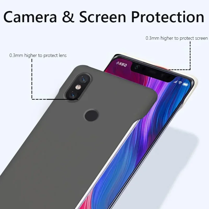 Capa traseira fosca fina sem moldura para PC para Xiaomi Mi 8 Mi8 à prova de choque Fundas Coque