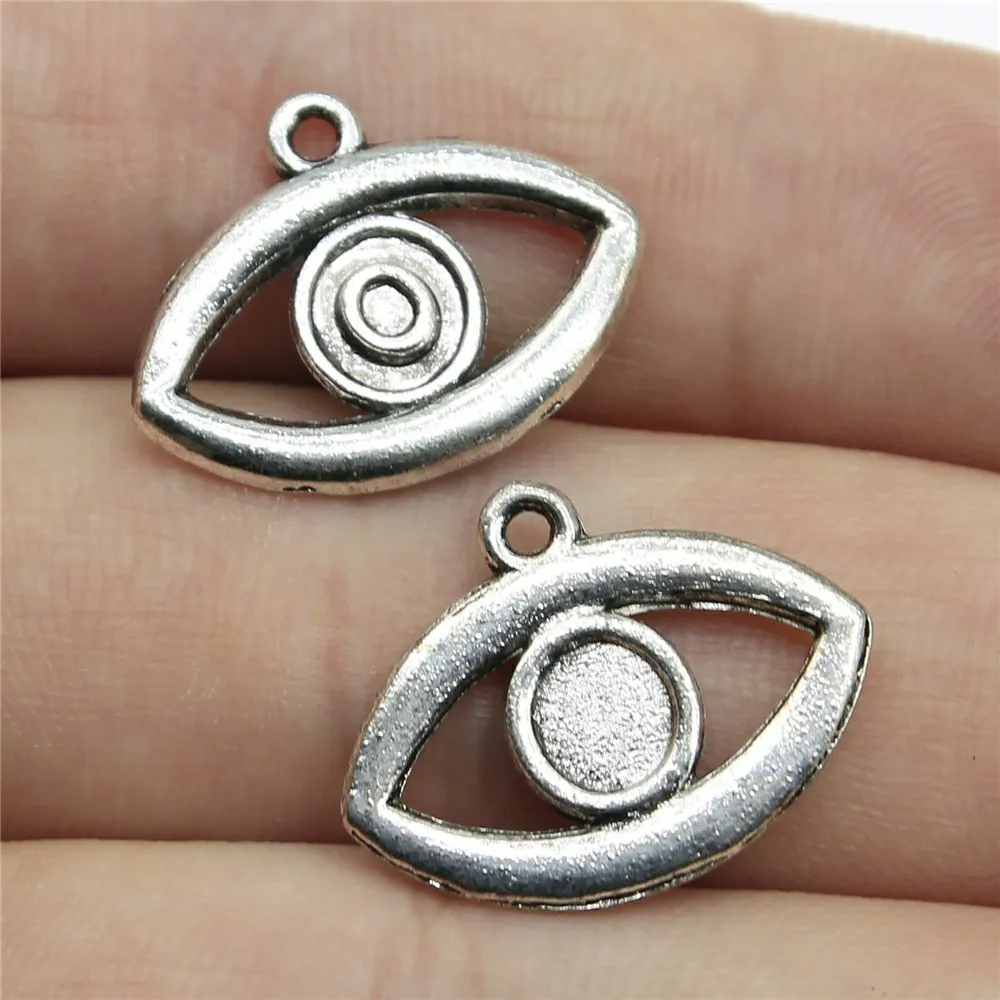 20pcs Witch Evil Eye Charms, DIY Jewelry Making