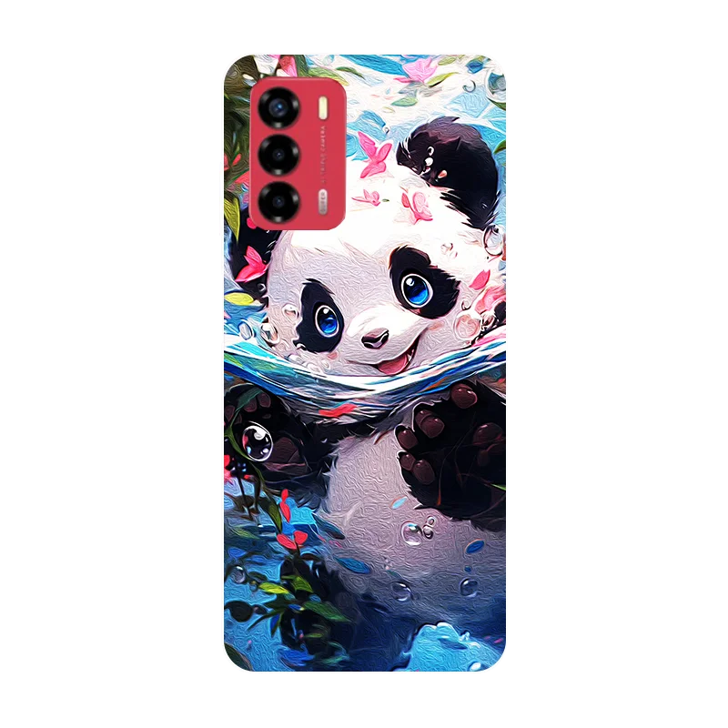 For ZTE Blade A72 V40Vita Case Cover BladeA72 Case Lovely Panda Wolf Soft Silicone Back Cover for ZTE Blade V40 Vita Phone Case