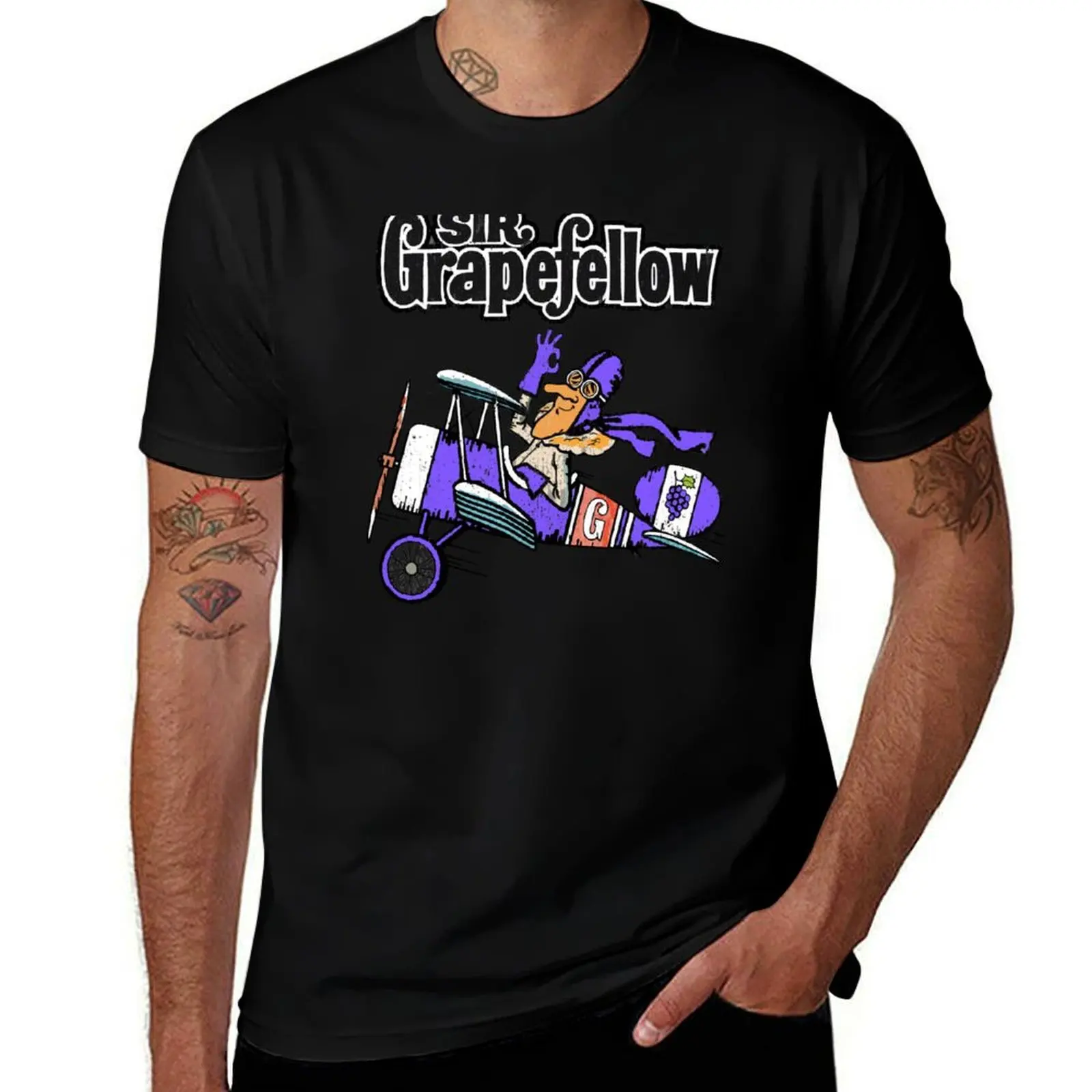 

Sir Grapefellow Pop Art T-Shirt t shirts for man slim fit t shirts designer t shirt man plain T-Shirt