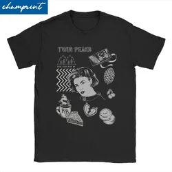 Men Women's Symbolism Patches & Murder Mystery Icons T Shirt Twin Peaks 100% Cotton Tops Novelty Tee Shirt Birthday Gift T-Shirt