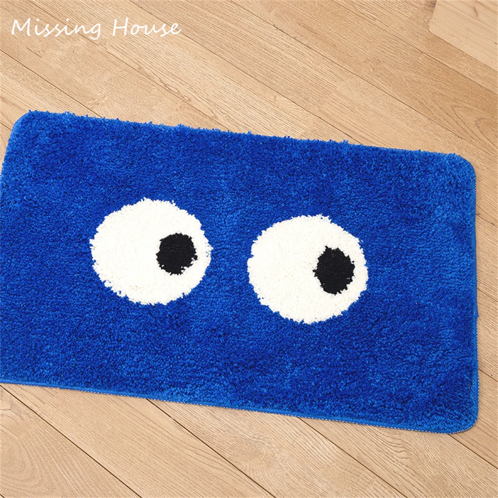 Funny Big Eyes Tufting Rug Floor Rug Doormat Carpet Bed Living Room Home Kitchen Outdoor Floor Non-slip Mat Gift