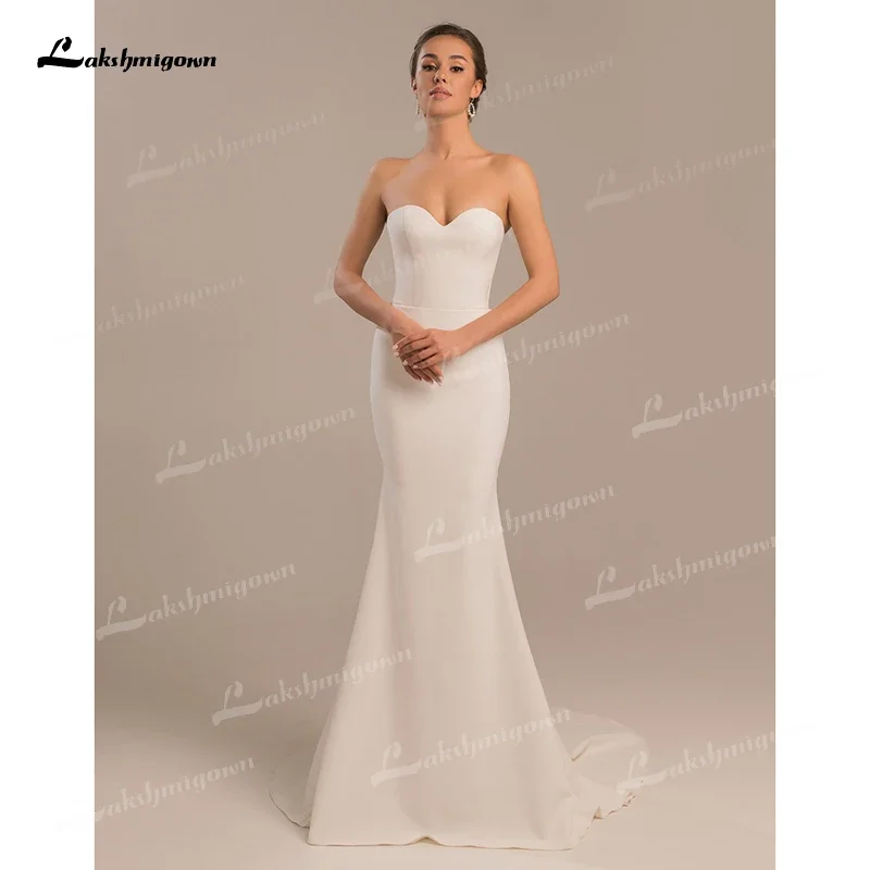 Sexy querida destacável cabo sereia vestido de casamento 2022 chiffon vestido de noiva sem mangas varredura zíper até o chão cintura alta