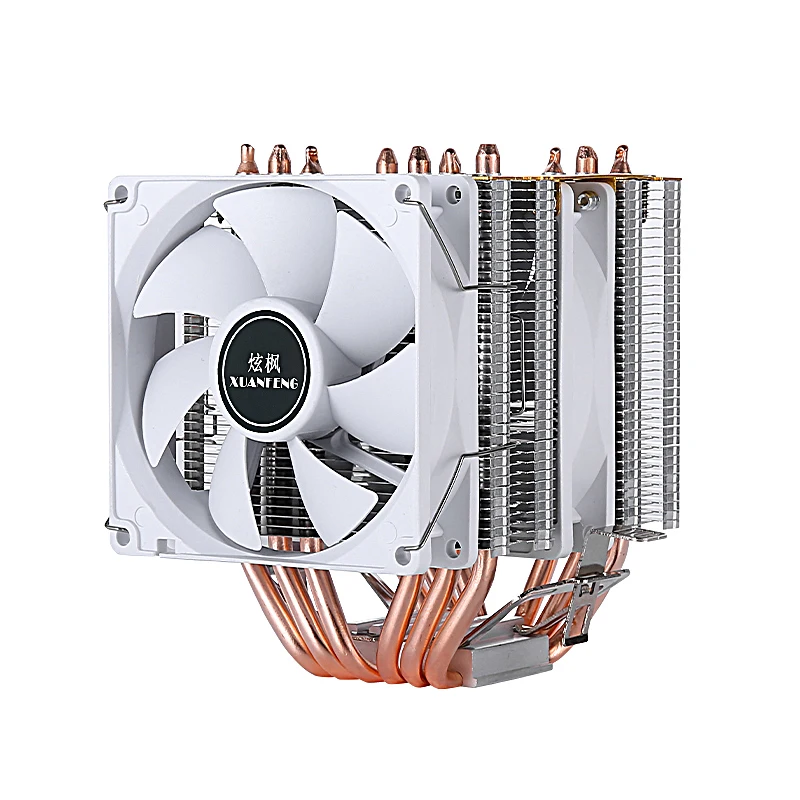 PC Heat dissipation Dual Tower 6 Heat Pipe Cooler CPU Cooler Fan Installing LGA2011 x79 x99 E5 2066 115x 1200 1700 i3 i5 i7 AMD