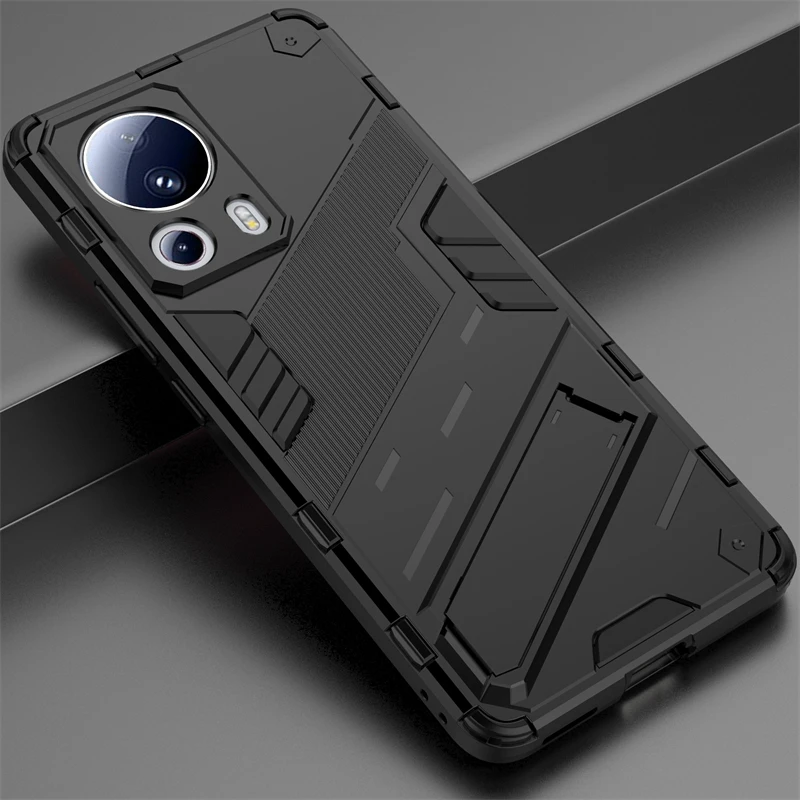 For Xiaomi 13 Lite 5G Case Shockproof Armor Magnetic Holder Phone Case for Xiaomi Mi 13Lite 13 Lite Silicone Bumper Back Cover