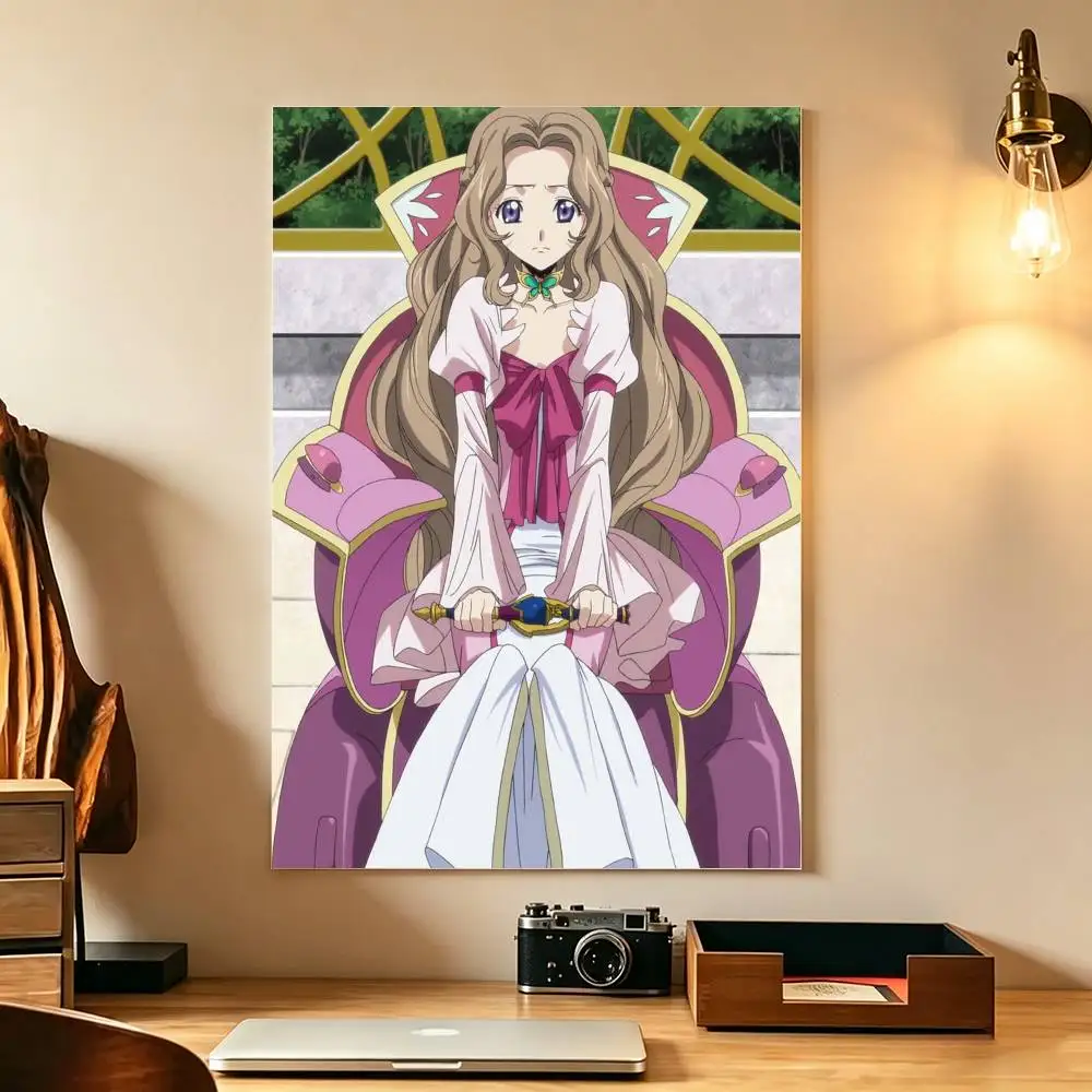 C-Code Geass Nunnally vi Britannia Poster Waterproof Wall Art Sticker For Bar Living Room Vintage Decor High Quality Print Gift