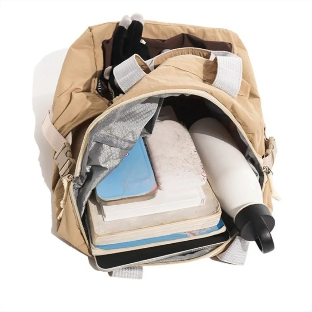 Large Capacity Dopamine Backpack Waterproof Monkey Pendant Color Block Backpack Minimalist Breathable Lightweight School Bag