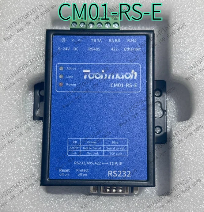 CM01-RS-E New Serial Server RS232/485/422 to Ethernet, 9-24V Power Supply