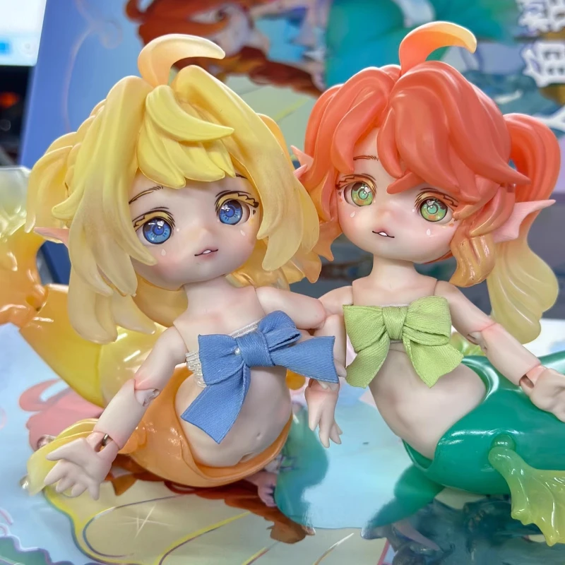 

Mermaid Chu Chu Bjd Blind Box 1/12 Bjd Dolls Mermaid Joint Movable Action Figure Mysterious Box Surprise Toys Kids Birthday Gift