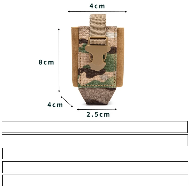 Tactical Flashball Bag, 40mm Grenade Bag, Multi-functional Tool Carrier Waist, MOLLE Storage Bag, Hunting Accessories