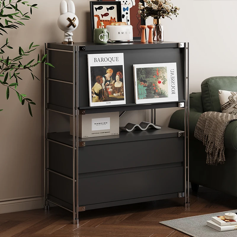 

Bauhaus style locker, sofa side cabinet, sliding door, magazine cabinet, bookcase, floor-to-ceiling storage display cabinet, low