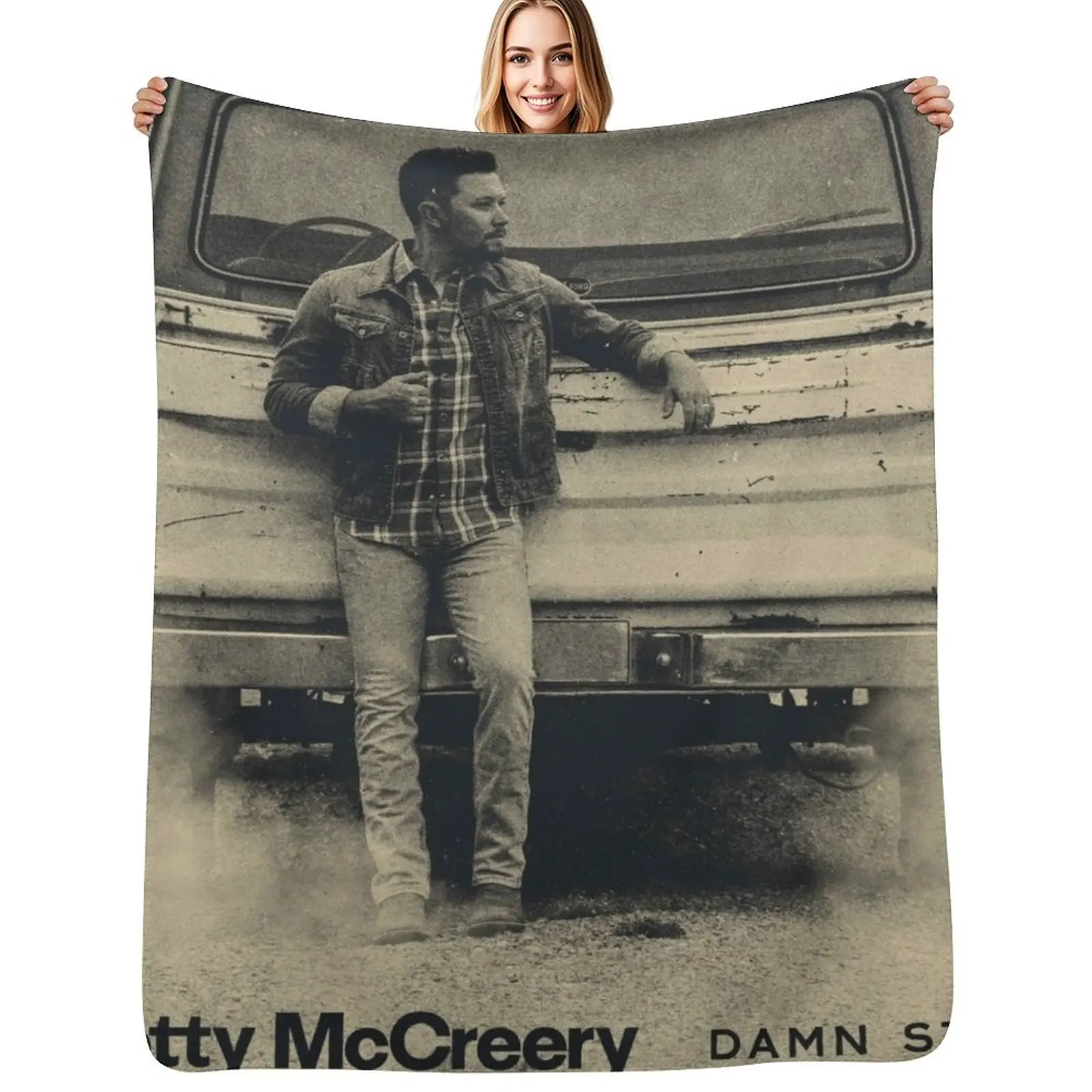 Scotty McCreery Damn Strait Album Throw Blanket Soft Comfort Blanket for Reading Watching TV
