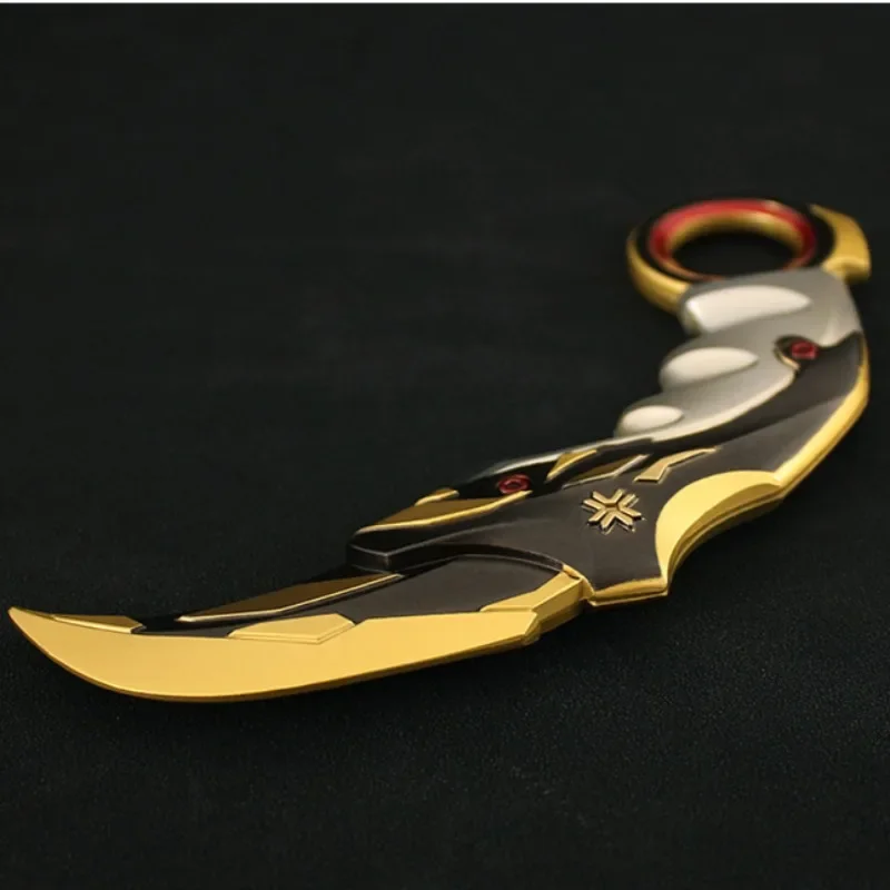 อาวุธ valorant 16cm champions Karambit Claw Knife เกมโมเดลโลหะดาบอาวุธอุปกรณ์ต่อพ่วงเครื่องประดับของขวัญของเล่น