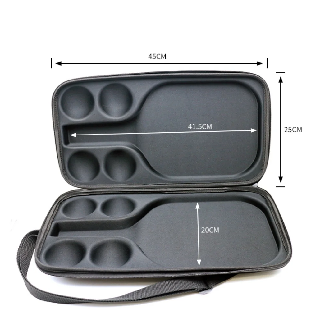 حقيبة مجاديف كرة البيسبول ذات الغلاف الصلب من مادة EVA لمجدافين و4 كرات مع حزام كتف مريح وحجم صغير