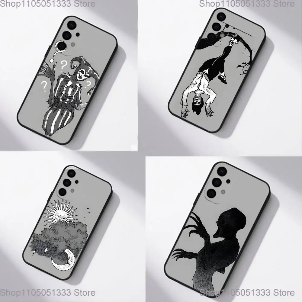 

Phasmophobia Tarot Card Phone Case For Samsung S25,S24,S21,S22,S23,S30,Ultra,S20,Plus,Fe,Lite,5G Black Cover