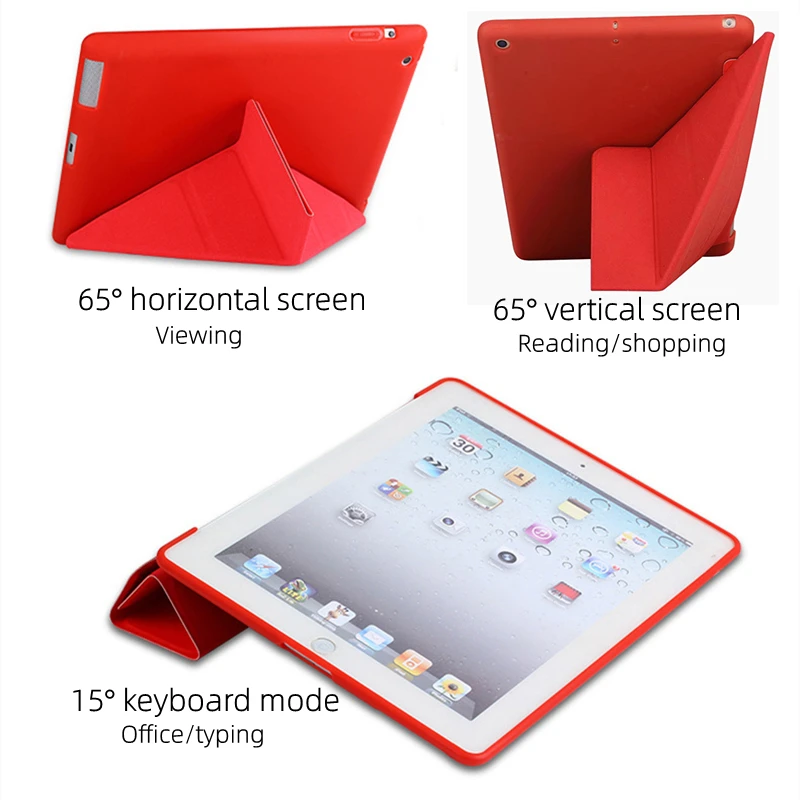 Case for iPad 10.2 9/8/7th 9.7 2018/2017 5/6th Air 3 10.5 Leather Soft Smart Cover for Air 5 2022 Mini 1/2/3/4/5/6 Stand Fundas