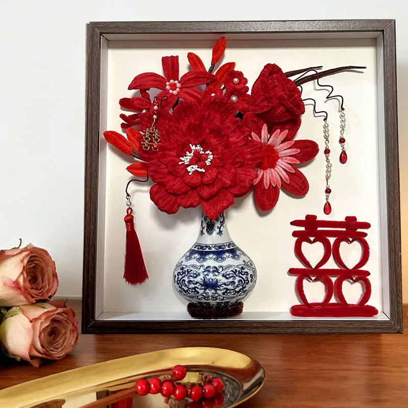 

Niche creative twist stick bouquet handmade DIY gift wedding gift home ornament