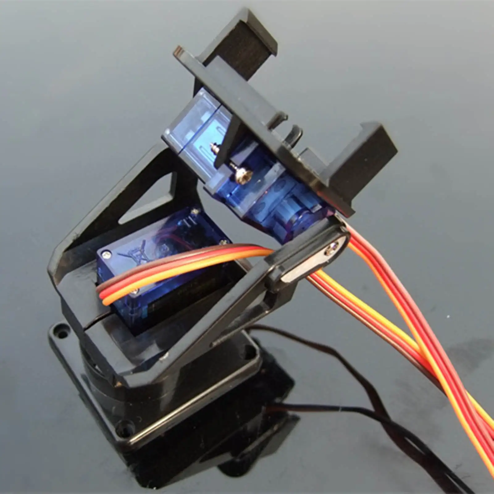 2 Axis Servo Gimbal Bracket FPV PTZ Pan/Tilt Camera Platform Anti-Vibration Camera Mount Sets for Aircraft Robot Cars 9g Servo