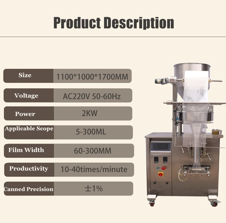 10-25 Bags Per Minute Pouch Filling Sealing Machine For Food Plastic Packaging