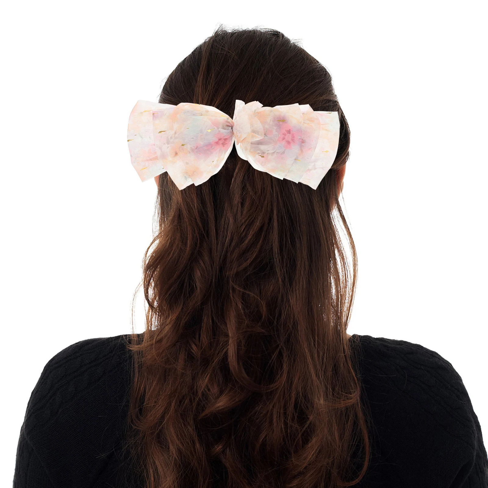 

Large Clip Back Barrette For Women Big Bow Accessory Styling Tool For Party Daily Use Bow Clip Women Barrettes Back Hair Holder