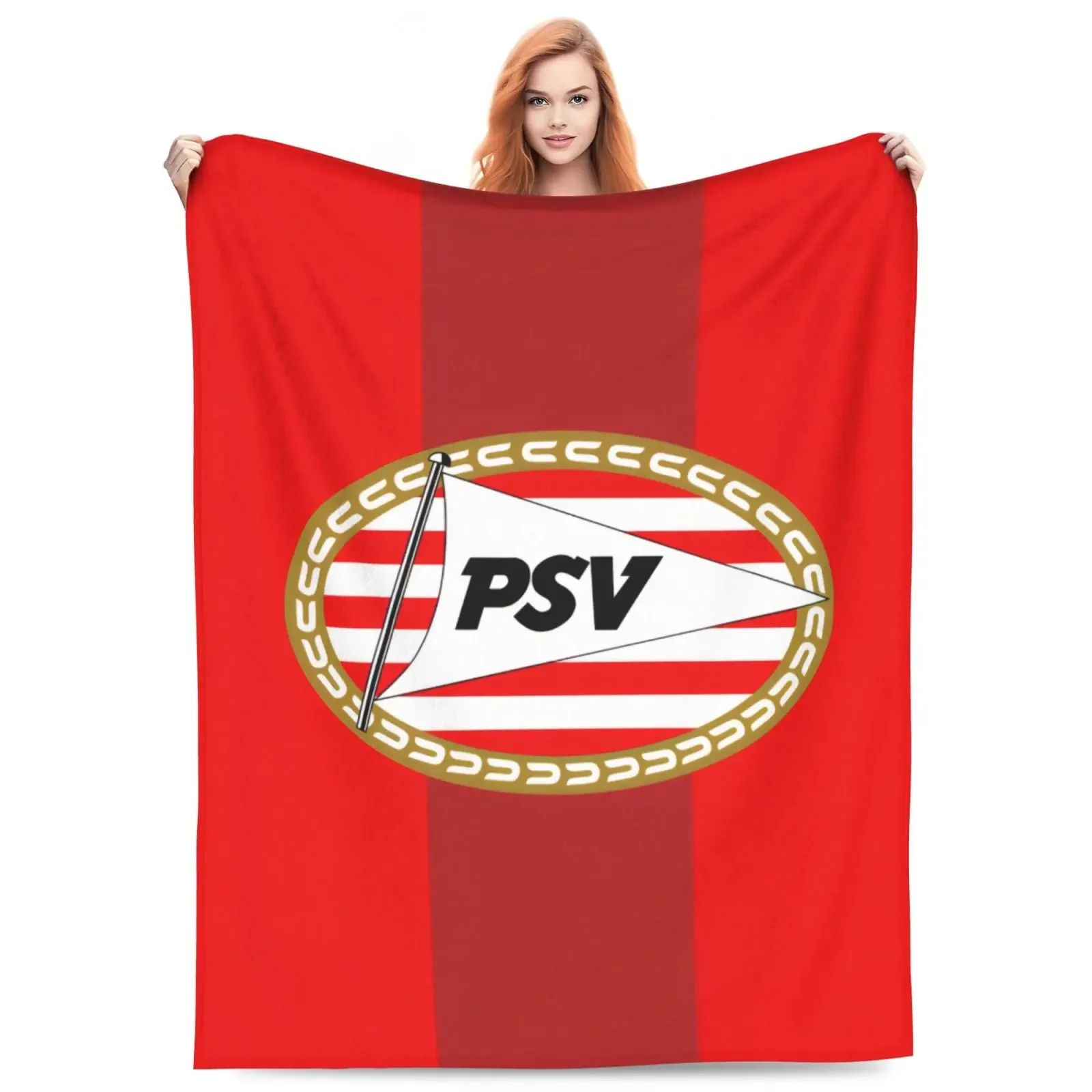 Printed Blanket Football PSV E-eindhoven-n Fc Picnic Blankets Soft and cozy blankets make great gifts for home and travel