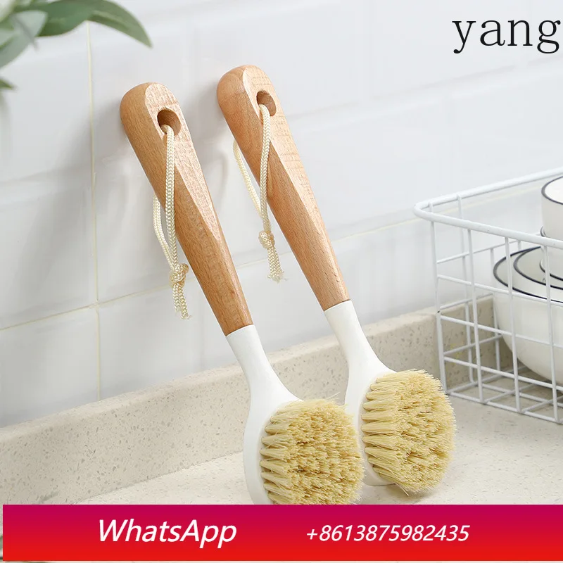 

LH non-stick oil non-dirty hands with long handle brush dishwashing pan kitchen cleaning tools