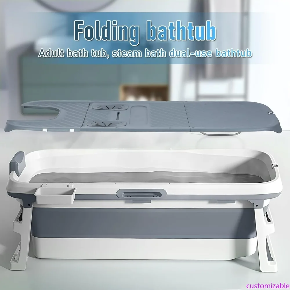 

Inflatable Adult Bathtub, 59 Inch, Portable Soaking Tub for Standing Bath