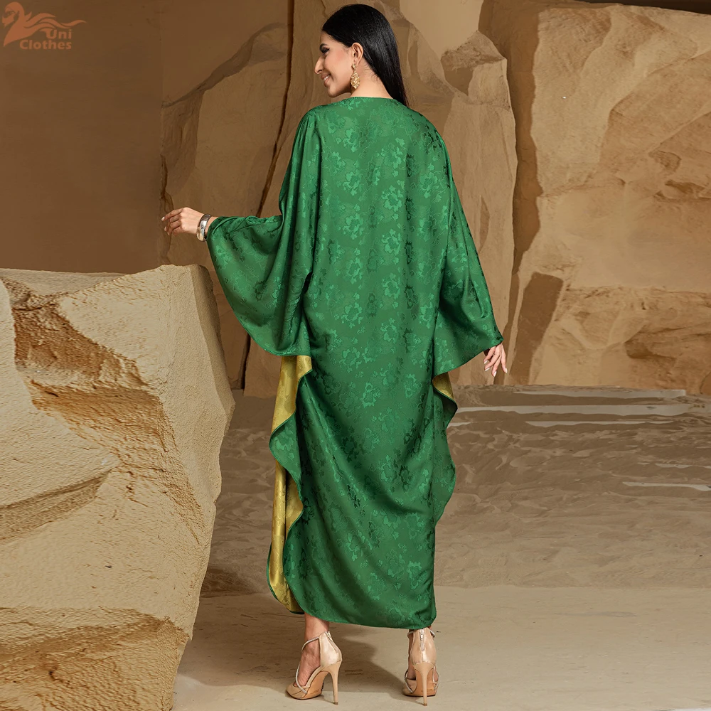 

Dubai Batwing Satin Abaya Diamonds Muslim Kaftan Maxi Dress Abayas For 2025 Women Kebaya Robe Caftan Marocain Femme Vestidos
