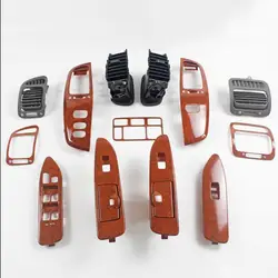 LHD Car LC100 Car Interior Wooden Window Swith Penal Dashboard Air Vents For Toyota Land Cruiser 100 FJ100 2003-2007 Accessories
