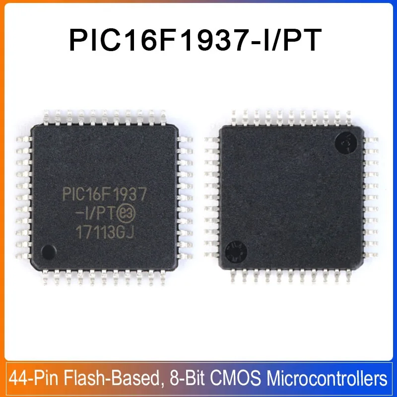 

5/20PCS PIC16F1937-I/PT TQFP-44 PIC16F1937 PIC16LF1937 PIC16F CORE 44-Pin Flash-Based 8-bit Microcontroller MCU