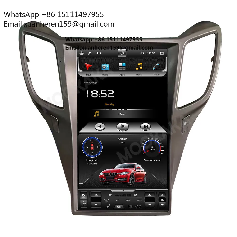 

MOOKAKA 13.6 Inch Carplay for Changan CS75 2013-2017 Car Radio Multimedia Video Player GPS Navigation Touch Screen Android Auto