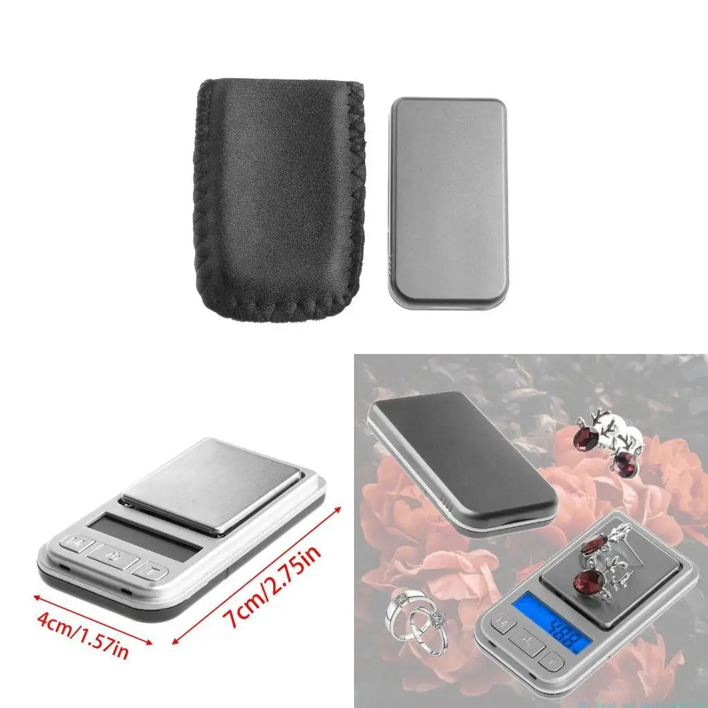 581C Mini Scale Jewelry Scale Gram Scale with LCD Back-Lit Display Tare Function