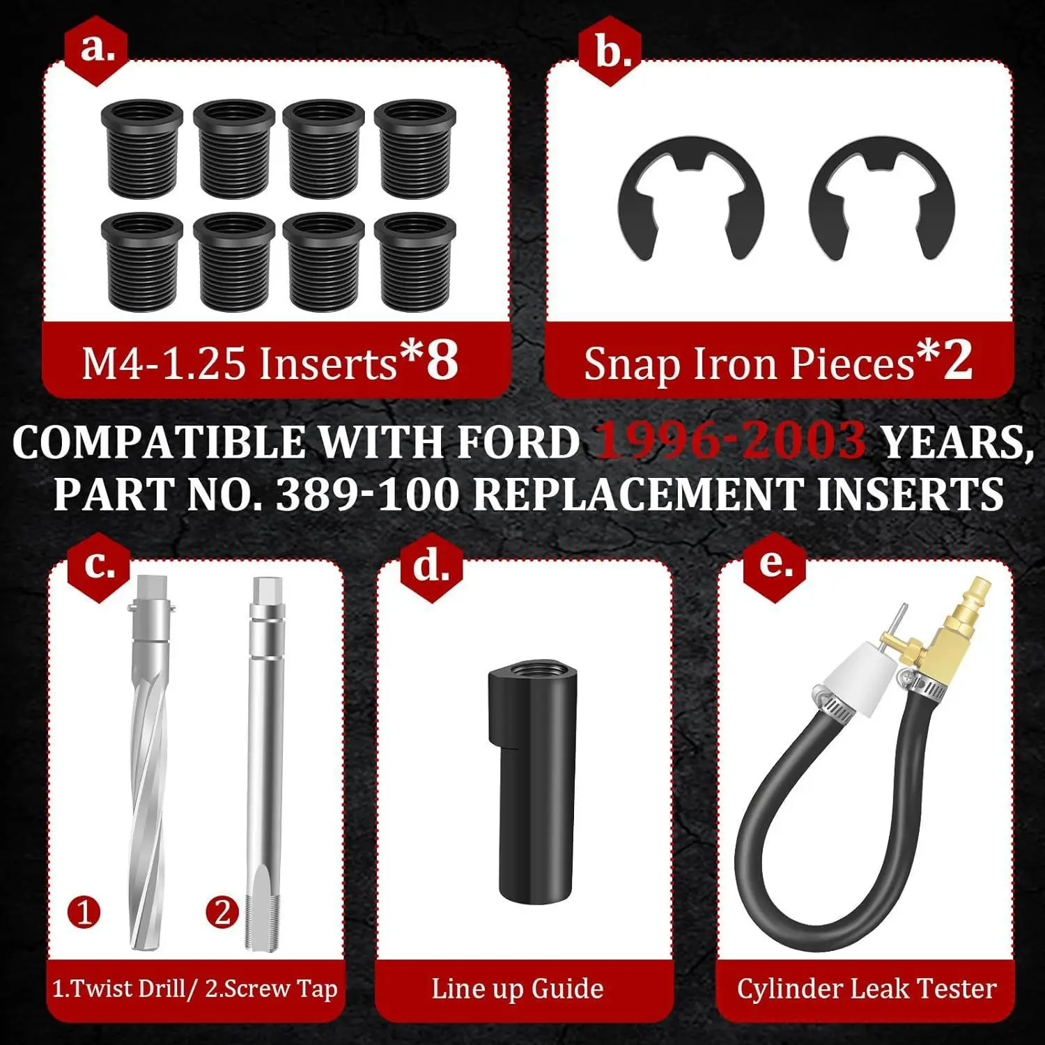Spark Plug Thread Repair Tool Kit, Auto Repair Tool