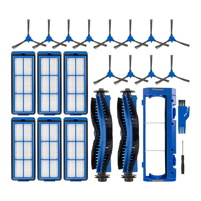 طقم ملحقات فلتر لروبوفاك ، روبوفاك 11S ماكس ، روبوفاك 15C ماكس ، 30C ماكس ، G30 ، حافة ، G10 ، مكنسة كهربائية هجينة روبوت