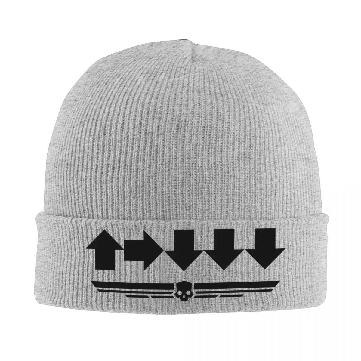 Helldivers-500kg Bonnet Hats Video Game Skullies Beanies Men Women Casual Warm Soft Beanie Hats Spring Kpop Printed Cap