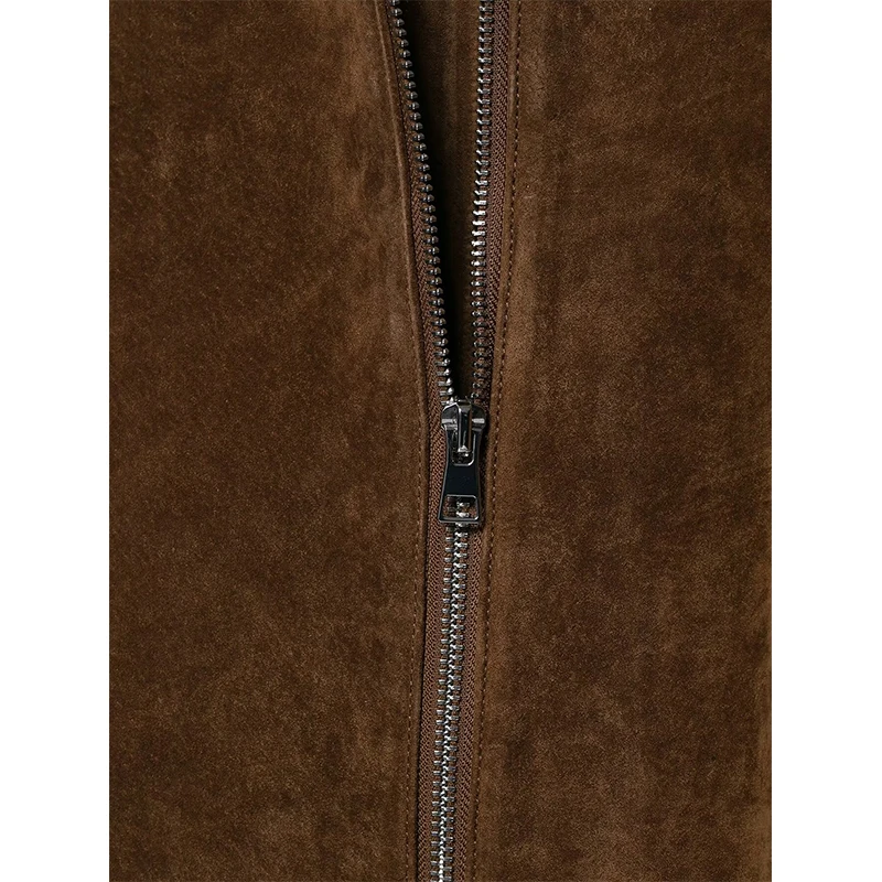 เสื้อโค้ทหนังสไตล์เรโทรทรงหลวมสำหรับผู้หญิง รุ่นใหม่ล่าสุดสำหรับฤดูใบไม้ร่วงและฤดูหนาว ดีไซน์ทันสมัย ขนาดเล็กพิเศษ