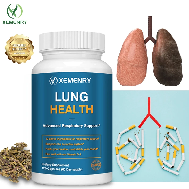 Lung Health Capsules - Lung Cleansing and Detoxification, Respiratory Health