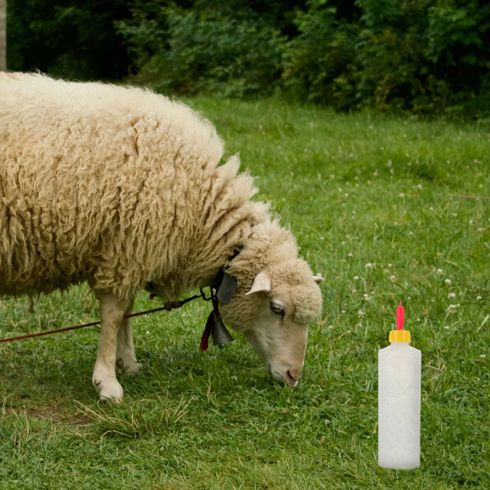 

1 set 1 Set Lamb Feeding Small Animal Milk Bottle Goat Feeder Leakproof Design Easy Clean Farm Home Use Calf Bottle Kitten Water