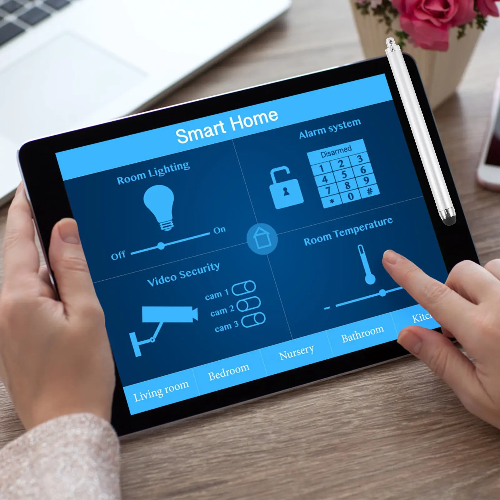 

20Pcs Metal Capacitive Stylus Pen Softer Rubber Nib Replaceable Tip for Smartphone Tablet Drawing Writing Touch Screen